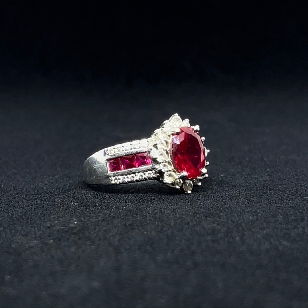 RUBY RING (SOLID SILVER) - Picture 2 of 4